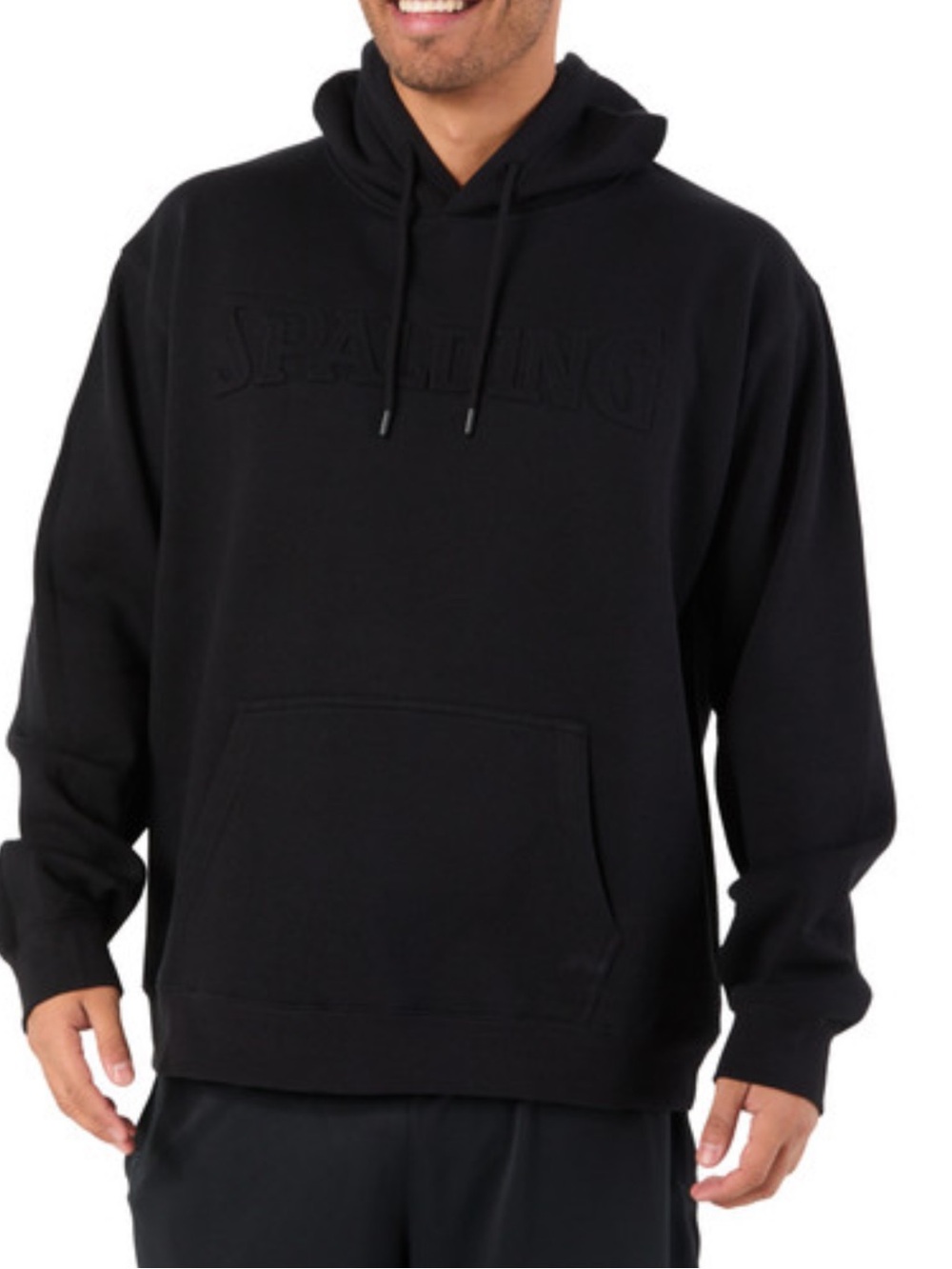 NWT Spalding  Men's Black Pullover Hoodie Size XXL